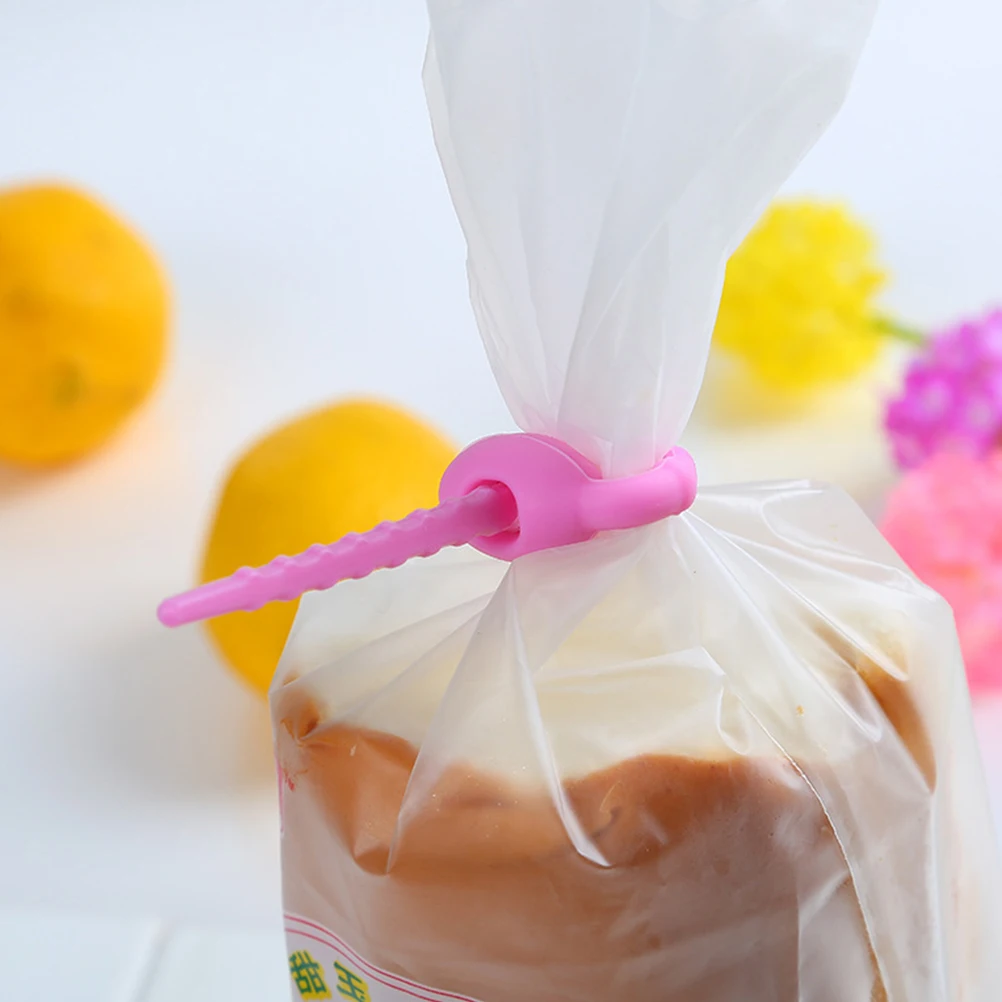 Многоразовый силиконовый многоразовый зажим для еды закусок хлеба кабелей 10 шт.