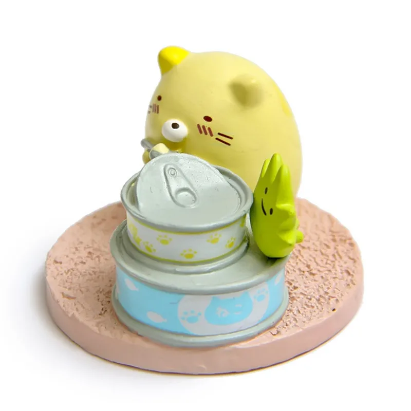

6 pcs/lot Sumikkogurashi action figure toy anime polar bear mini doll cosplay decorative Diy landscaping birthday party supplies