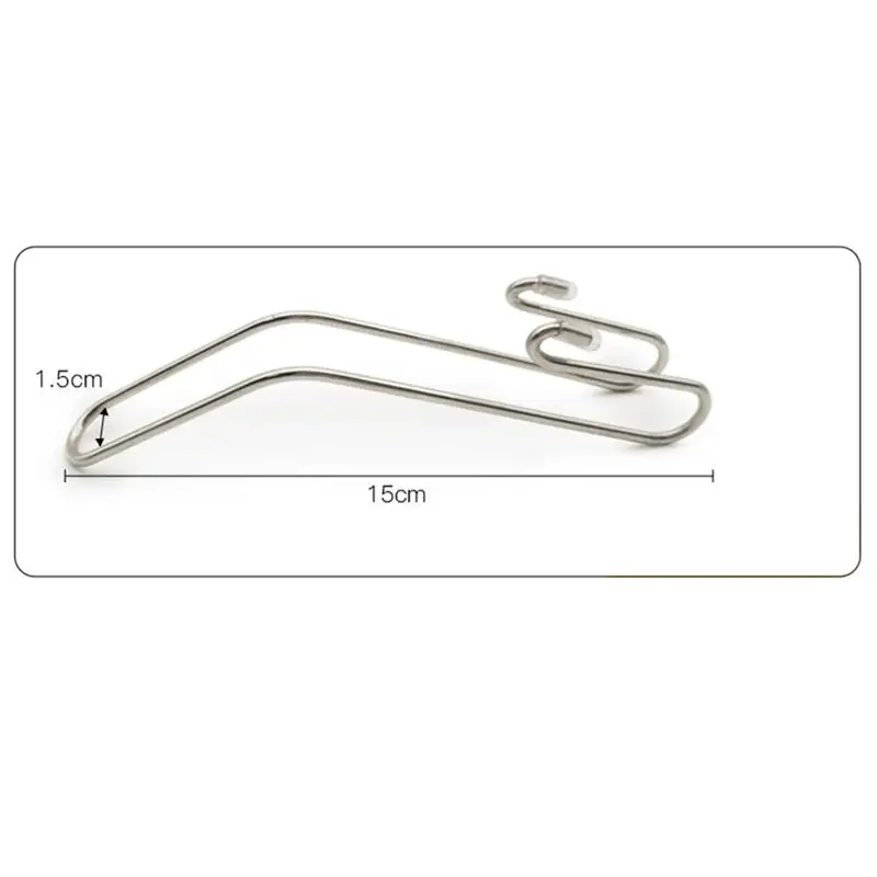 OUNONA 2pcs Multi-function Stainless Steel Metal Car Hooks Creative Chair Back Concealed Seat | Дом и сад