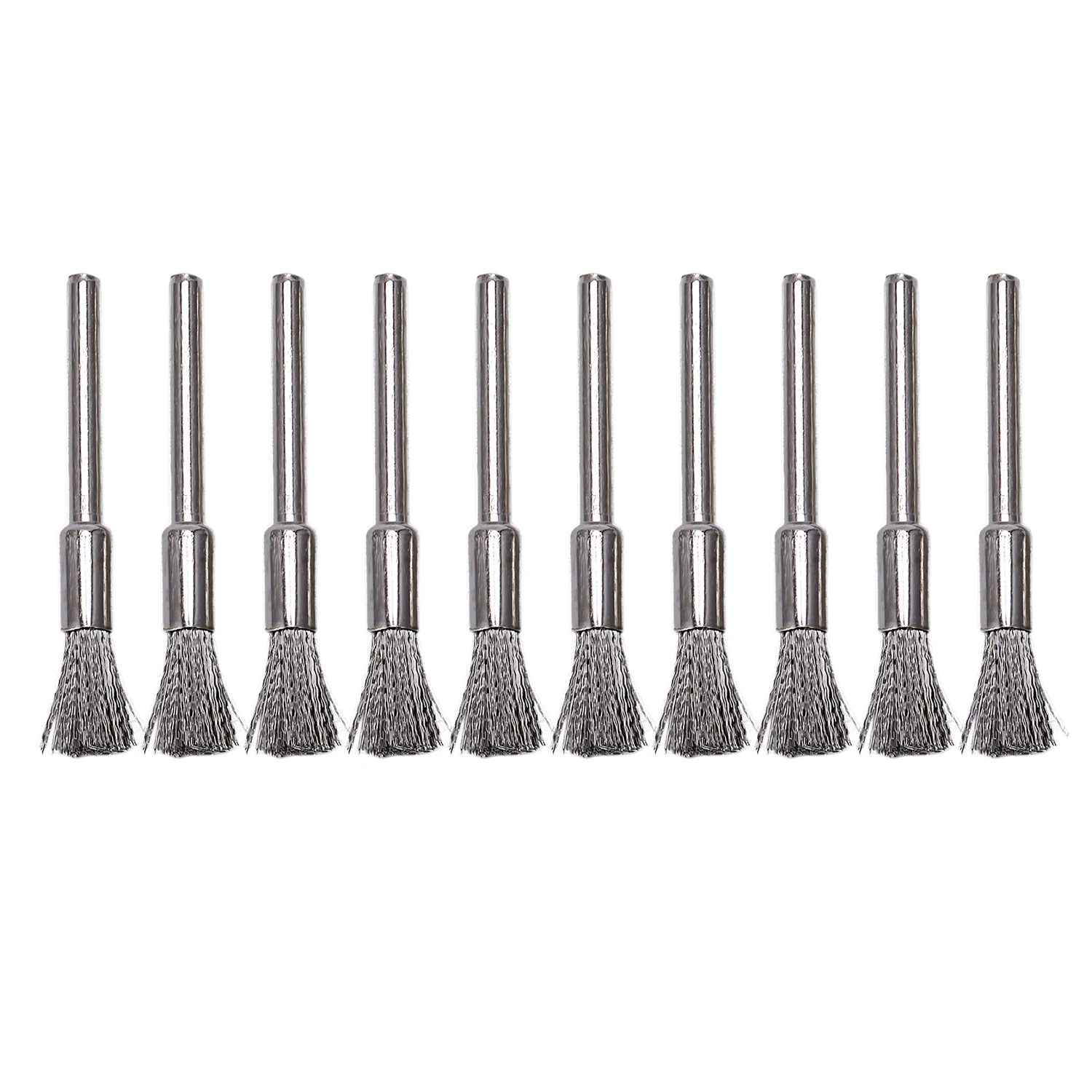 HLZS-10 pc нержавеющая сталь 1/4 дюйма (6 мм) ручка проволочная щетка #532 с 1/8 (3 хвостовик