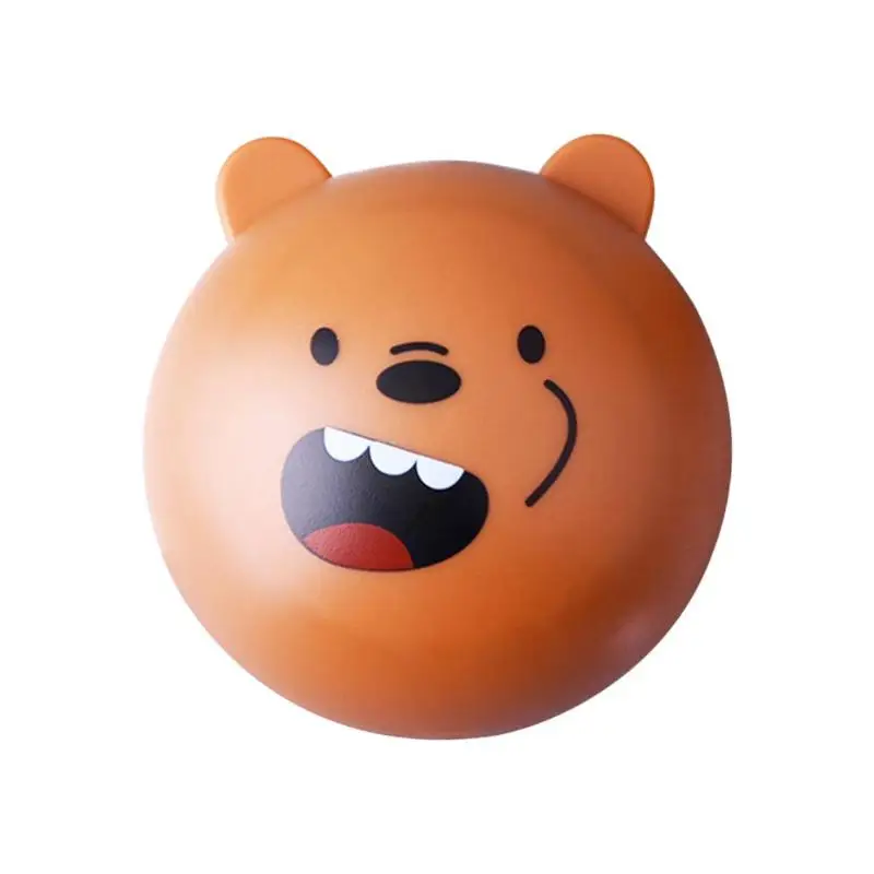 Милый мультяшный медведь портативный Круглый футляр для контактных линз