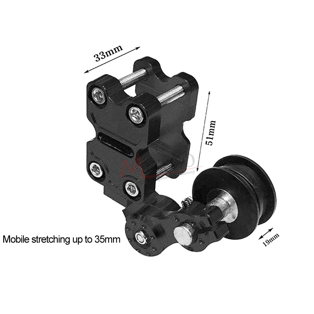 Универсальный Алюминиевый Регулятор Натяжной цепи ролик для мотоцикла/Чоппер