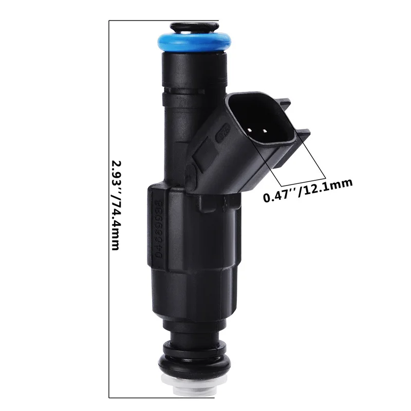 SPEEDWOW 6pcs Black 4 Hole EV6 Upgrade Fuel Injector For Jeep 4.0L 99-04 Cherokee OEM 0280155784 Supply System Parts | Автомобили и