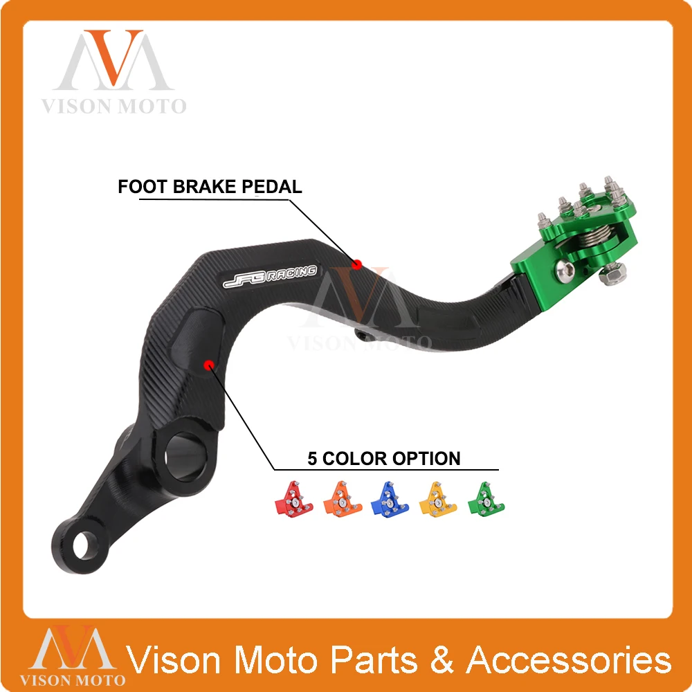 Мотоцикл CNC алюминиевая задняя педаль тормоза регулируемая для KAWASAKI KX250F KX 250F 250 F