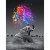 diy 5d diamond painting by number kit for adult full drill diamond embroidery dotz kit home wall decor 30x40cm elephant