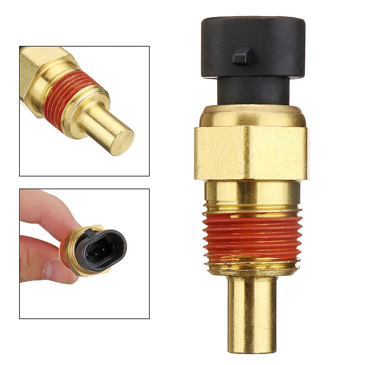 

805218T Boat Engine Coolant Temperature Temp Sensor Sender 2 Pins Fits For Mercruiser 56x21x21mm Stable Characteristics Durable