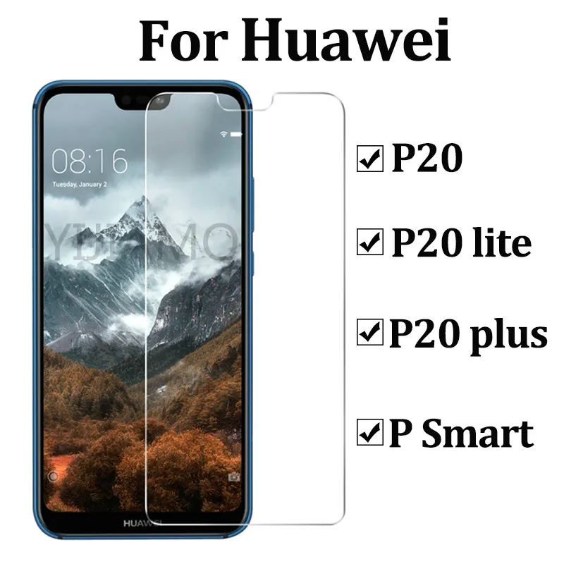 Защитное стекло для huawei p20 lite защитное p 20 plus psmart 2.5d закаленное стекло|Защитные
