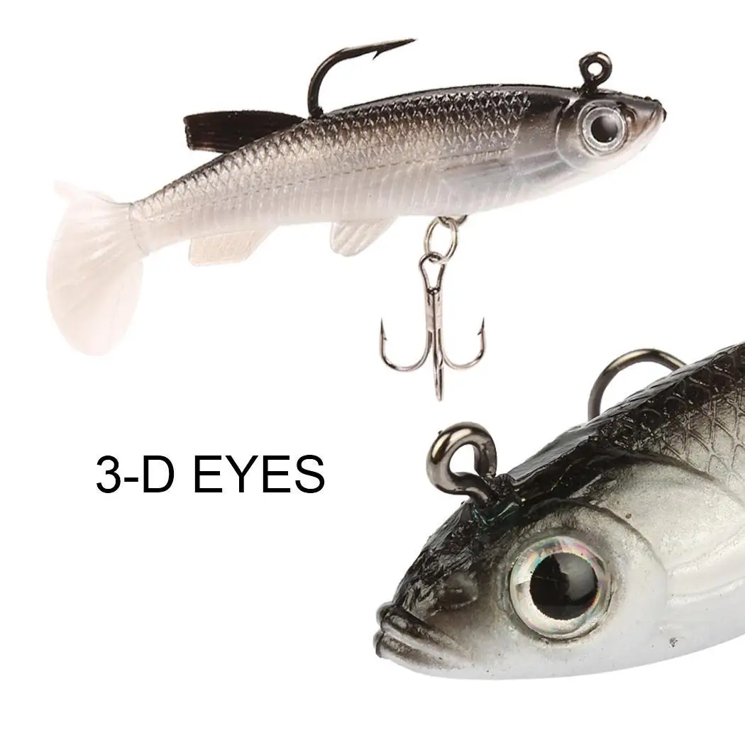 River Baits Bass Fishing Sea Lake Artificial Hooks Seaside Fish Rubber Lures Sharp Fields 5pcs Soft Pack | Спорт и развлечения