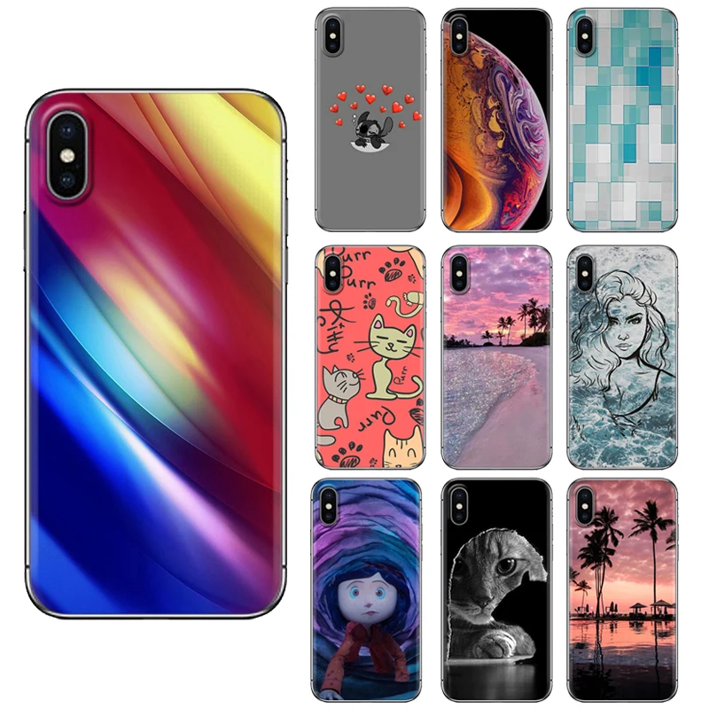 Стильный окрашенный мягкий чехол для телефона Xiaomi Mi8/Mi8 Lite/Max 3/4X/5/Note 5/6A Ins серия TPU