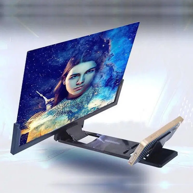 

LumiParty 14 Inch Mobile Phone Screen Display Amplifier HD 3D Virtual Reality Glasses Easy Carry Eye Protection phone Bracket