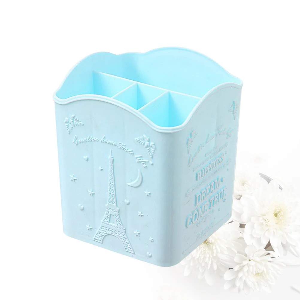 Контейнер для хранения с четырьмя отделениями дизайна ногтей стилус