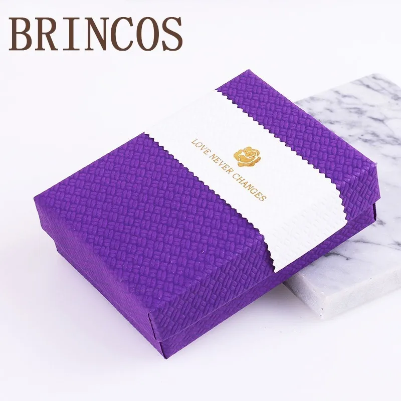 2019 декоративное кольцо бумажная квадратная коробка для хранения ювелирных