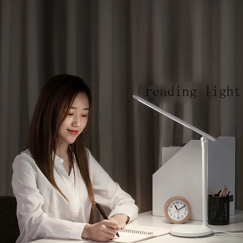 Concise Style LED Desk Lamp Folding Table 3 Mode Press Induction Eye Protection Wireless Modern USB Charging Light | Лампы и освещение