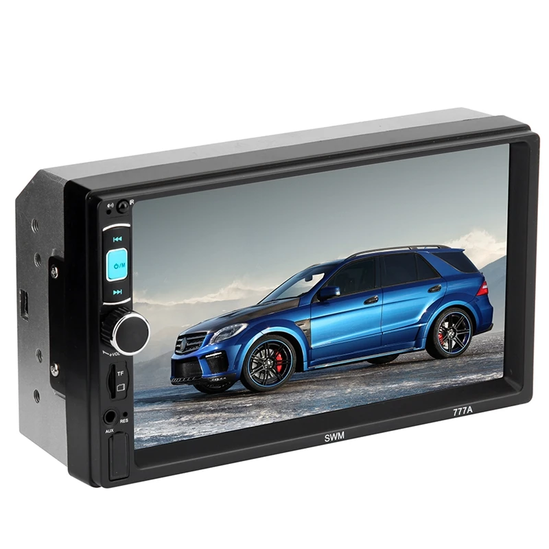 Swm 777A 2Din 7 дюймов пресс-экран Автомобильный стерео Mp5 плеер Fm радио Aux Bluetooth видео