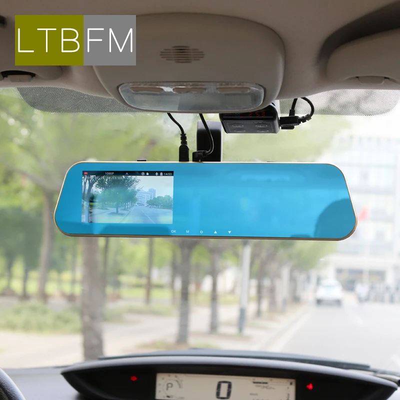 LTBFM видеорегистратор 4,3 дюймов, Автомобильный видеорегистратор, камера Full HD 1080 P, двойной объектив, видео регистратор, монитор парковки, камера заднего вида, автоматический Регистратор