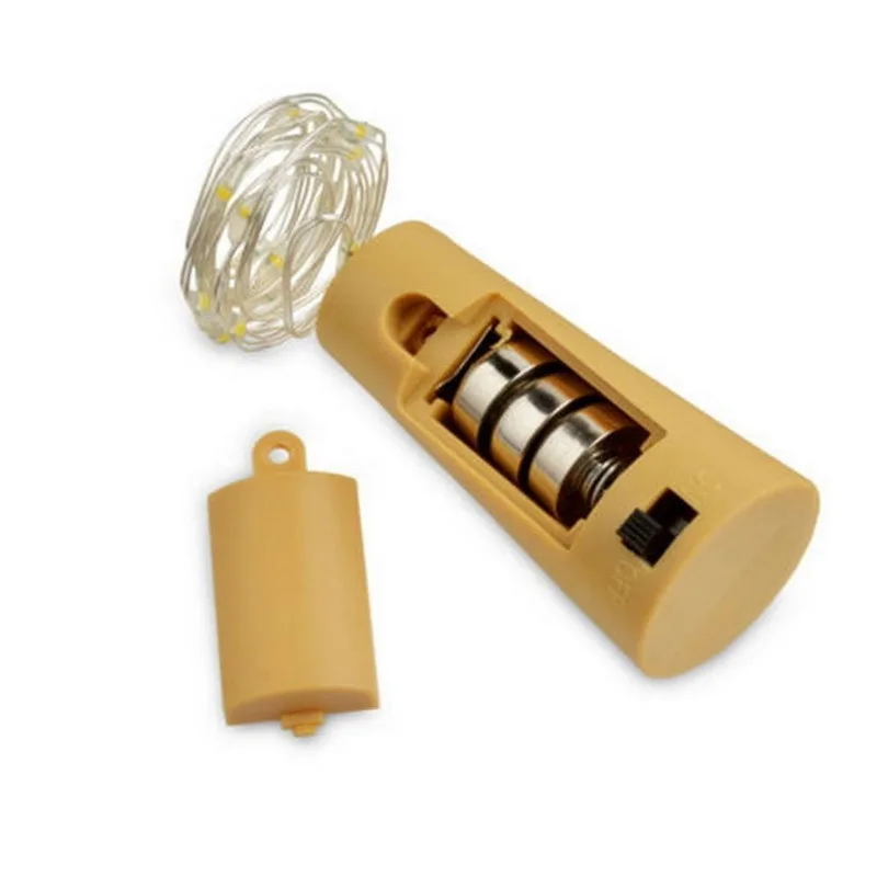 

Chic Cork Shaped Bottle Stopper Light Star Garland Wine Led Plug Copper Wire String Lights For Christmas Party Decor Multicolor
