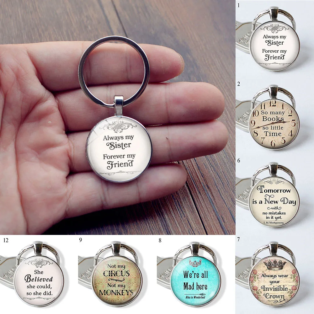 Модный мой друг навсегда Love Quote брелок для ключей романтическая подвеска с