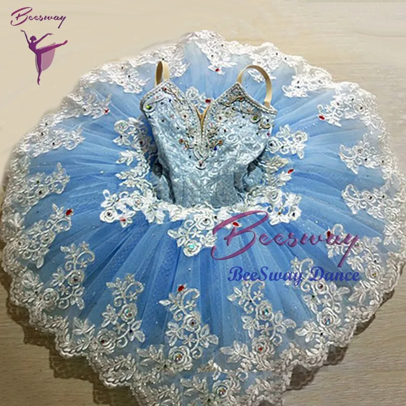 

women classical Professional Ballet Tutu dress Blue Pancake Tutu dress adult ballet tutus for girls