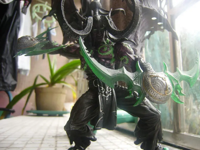 Demon Hunter Illidan мультяшная фигурка Вау модель фильма милые фигурки Коллекционная