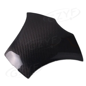 motorcycle fuel gas tank cover protector for honda cbr600rr cbr 600 rr 2007 2008 2009 2010 2011 2012 carbon fibre part accessory free global shipping