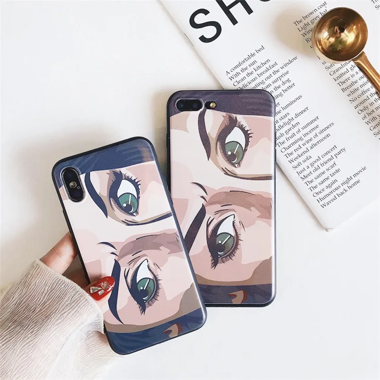 I25-Funny лицо для iPhone 6 6s 7 8 чехол телефона s плюс Чехол X ТПУ Shell | Мобильные телефоны и
