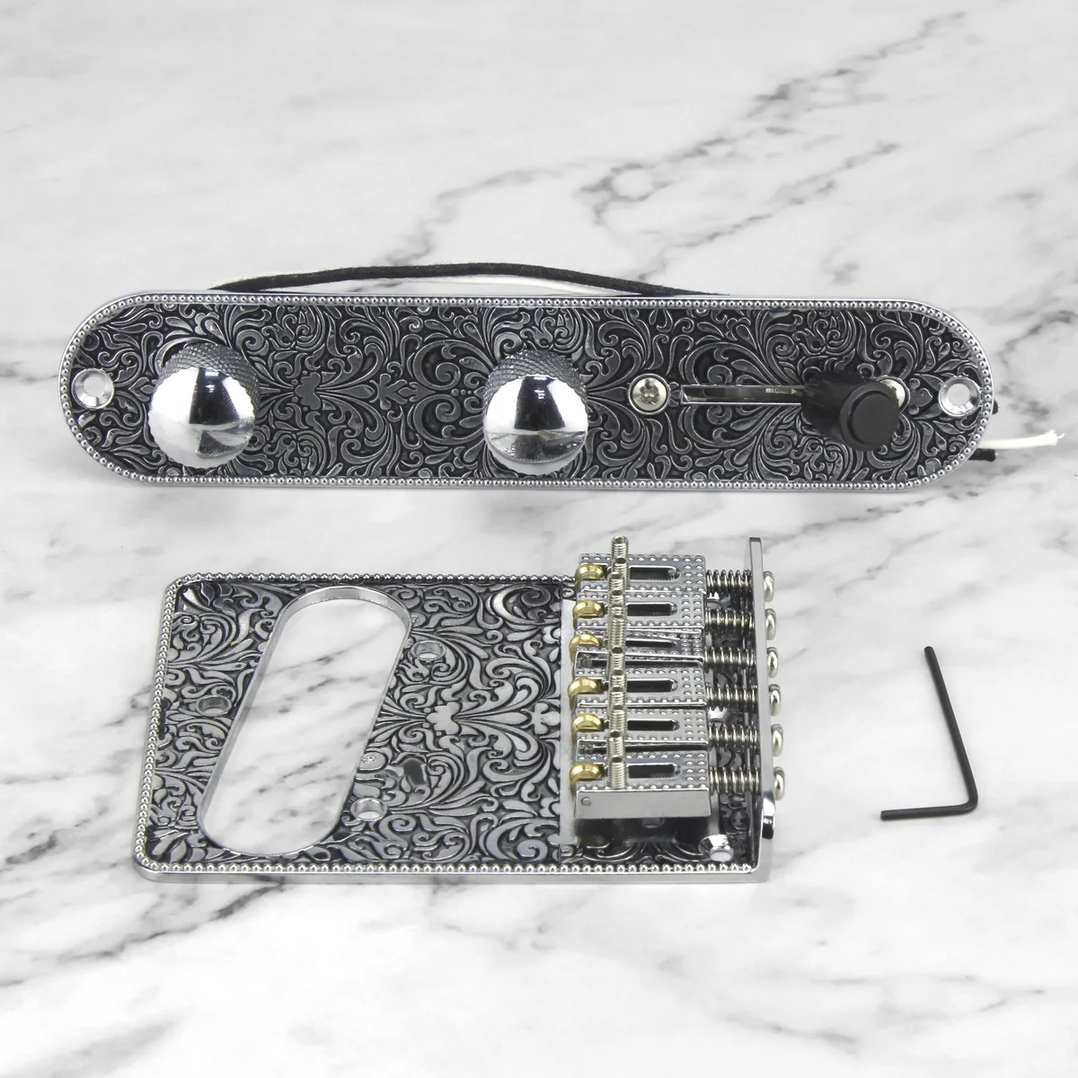 Электрогитары FLEOR 6 String с тремоло-Бридж Набор Предварительно проводных