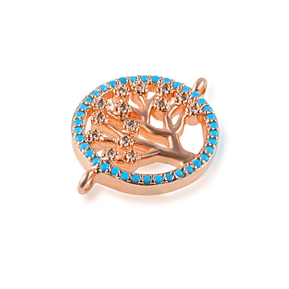 0 8 * 0.6in Дерево Счастья изысканный DIY Jewelry браслет решений аксессуары из латуни и