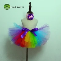 tutu skirt ball gown rainbow tutu girl ballet skirt dance party costume clothing baby birthday tutu