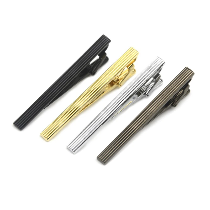 2019 new adult temperament personality high quality simple vertical stripes four color tie clip | Украшения и аксессуары
