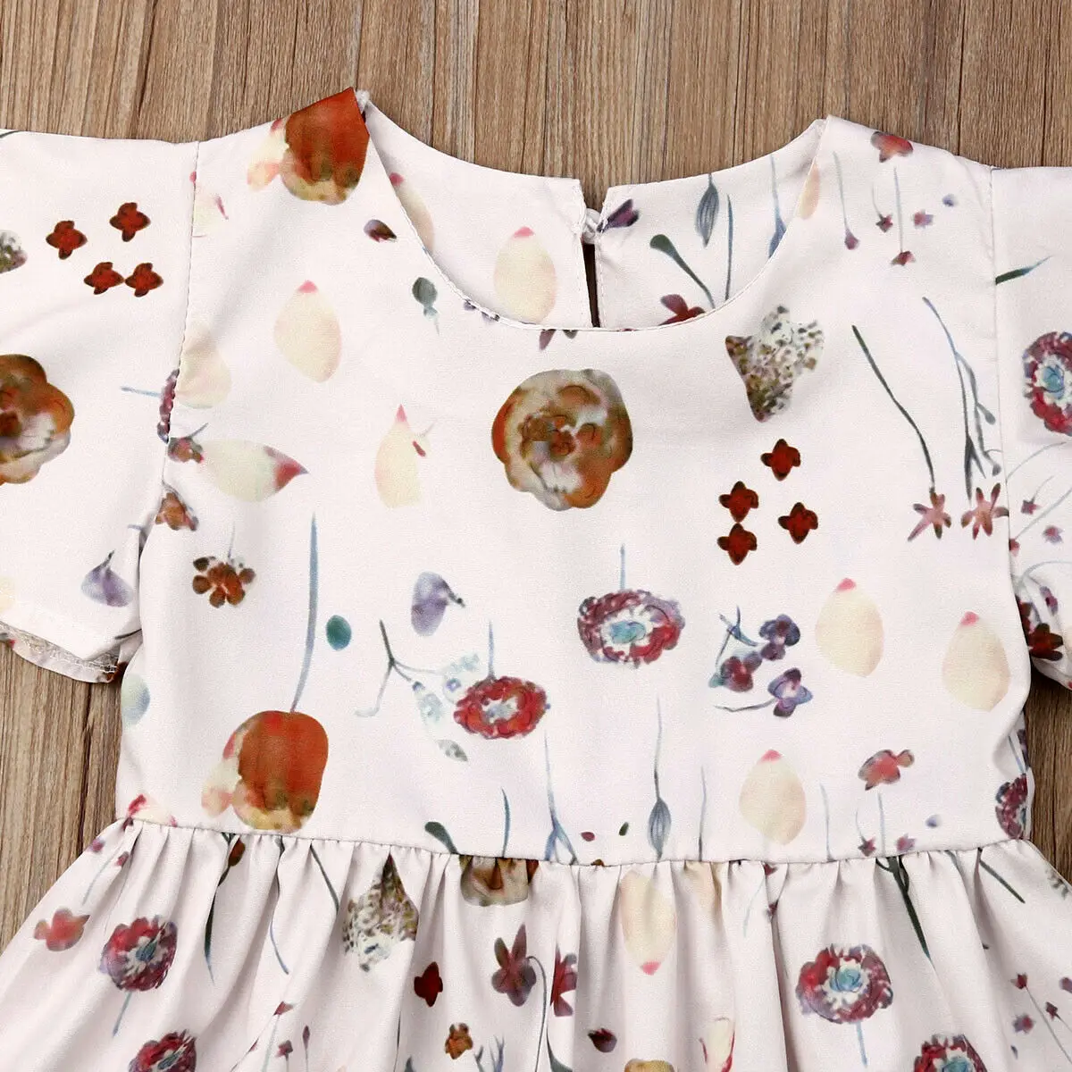 Summer Infant Kid Baby Girl Flower Dress 2-7Y Ruffles Sleeve Floral Print Princess Boho Holiday | Детская одежда и обувь