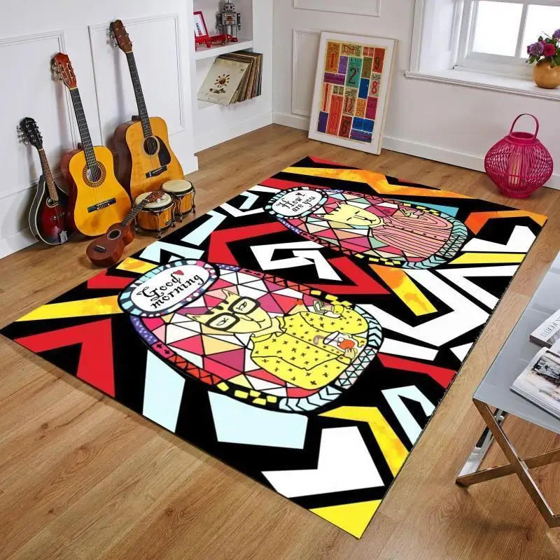 Infantil Tapete Sala Estar диван кухня Tapis De Priere молитвенная дверь 3d черная зона спальня Vloerkleed