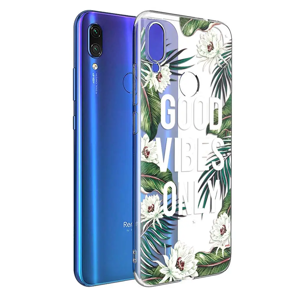 Ультратонкий Мягкий чехол из ТПУ Redmi Note 7 для Xiaomi 4X S2 4A 6A 5 Plus 6 силиконовый с узором