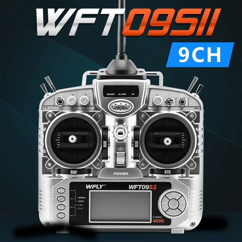 Оригинальный передатчик WFLY WFT09S RC 9 каналов 2 4 ГГц пульт дистанционного управления