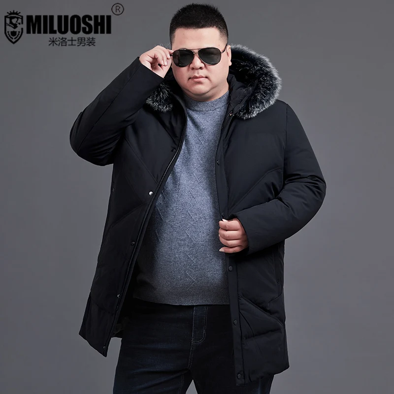 8XL 7XL толстый пуховик новые длинные зимние пуховики и парки теплые модные деловые