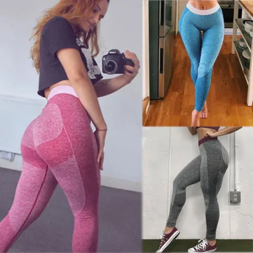 2019 новые модные женские туфли PUSH UP Йога Леггинсы для женщин Фитнес Высокая талия