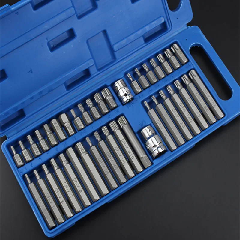 40 шт./компл. Torx с внутренним шестигранником звезда партия ключи дюймовый стандарт