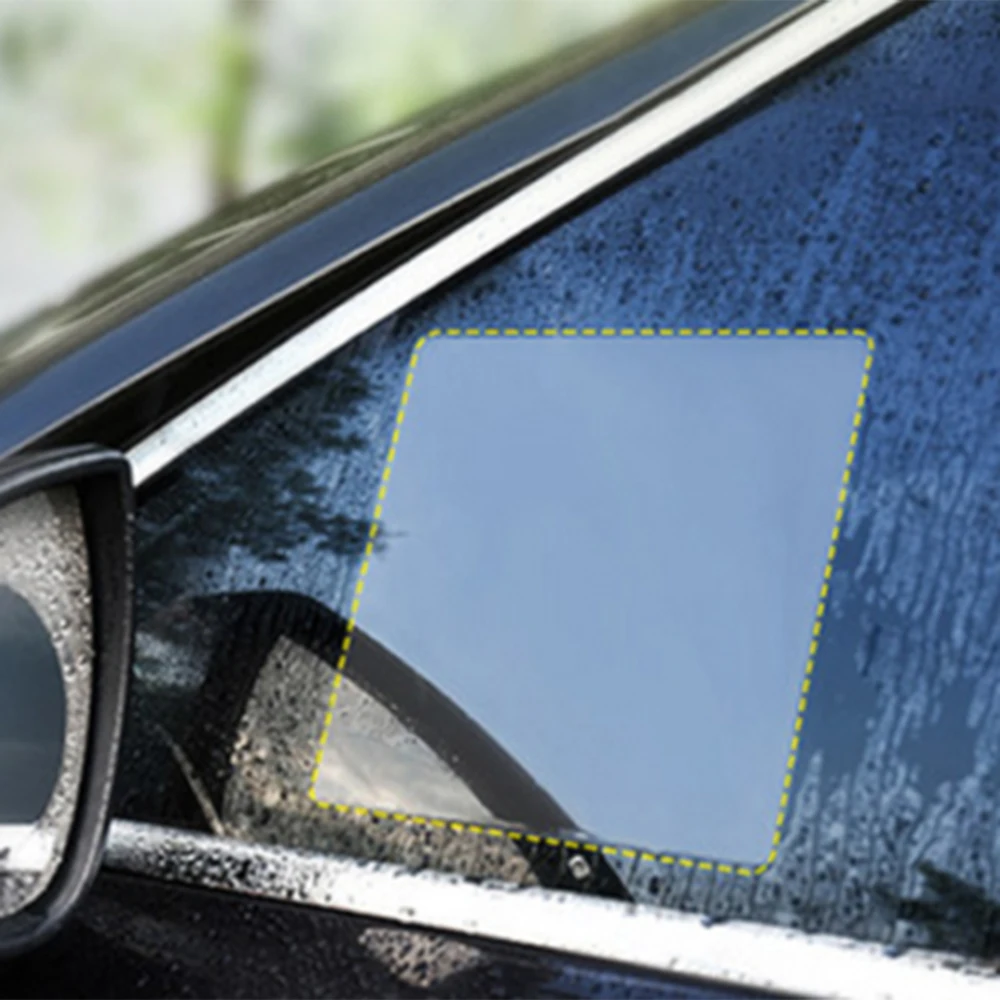 

2PCS 175*200MM Car Anti Water Mist Anti Fog Rainproof Window Protective Film
