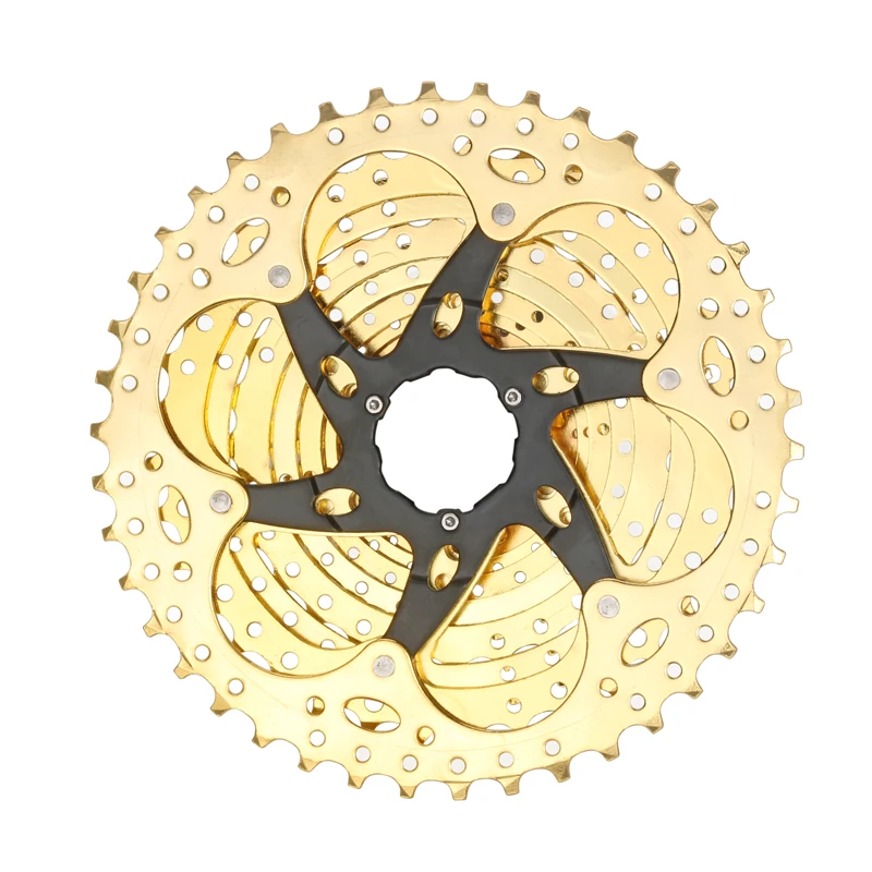 Горный велосипед BOLANY 11 скоростей Золотой шлем 11-42T Сверхлегкий золотой Freewheel