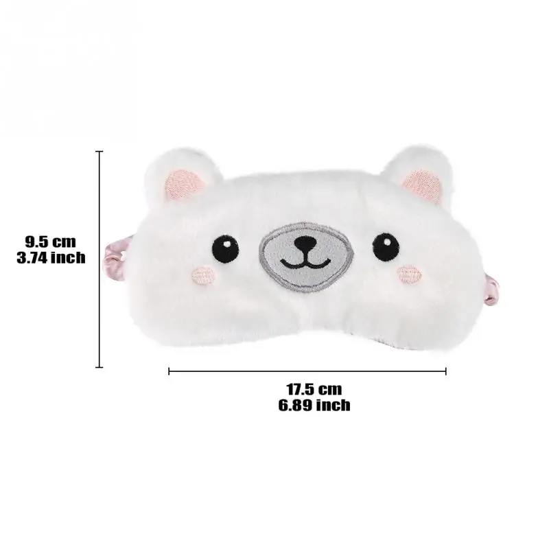 Симпатичная накидка на глаза в виде животного медведя маска для сна повязка