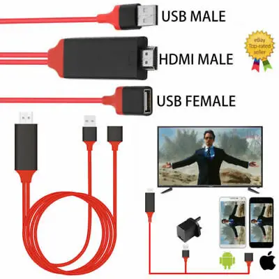 USB к HDMI ТВ адаптер зеркало HD 1080 OTG MHL зарядное устройство кабель для samsung Android не iPhone|