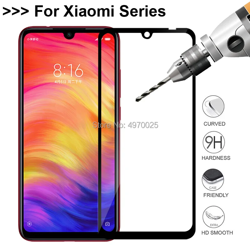 Полное покрытие из закаленного стекла для Xiao mi Red Note 7 8 5 7A 8A Go S2 A3 9 9T Pro Защитное