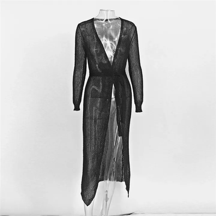 2018 Повседневные вязаные платья с длинным рукавом женская одежда Vestidos широким