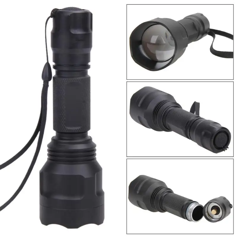 Водостойкий Zoomable фонарик Функция мм 38 объектив 850nm ИК инфракрасный светодио дный