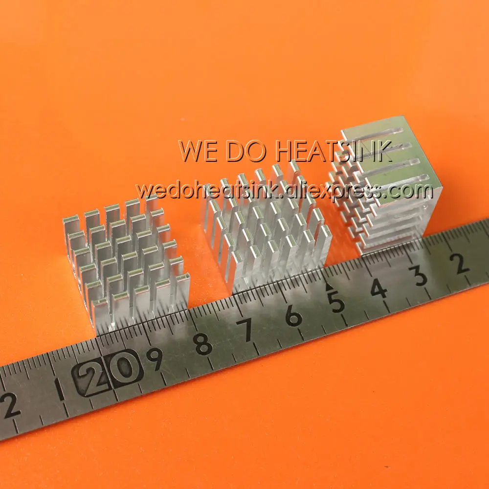 20pcs 20x21x15mm Aluminium Radiator Silver Heatsink For Plastic IC Packages and PCB CPU | Компьютеры и офис