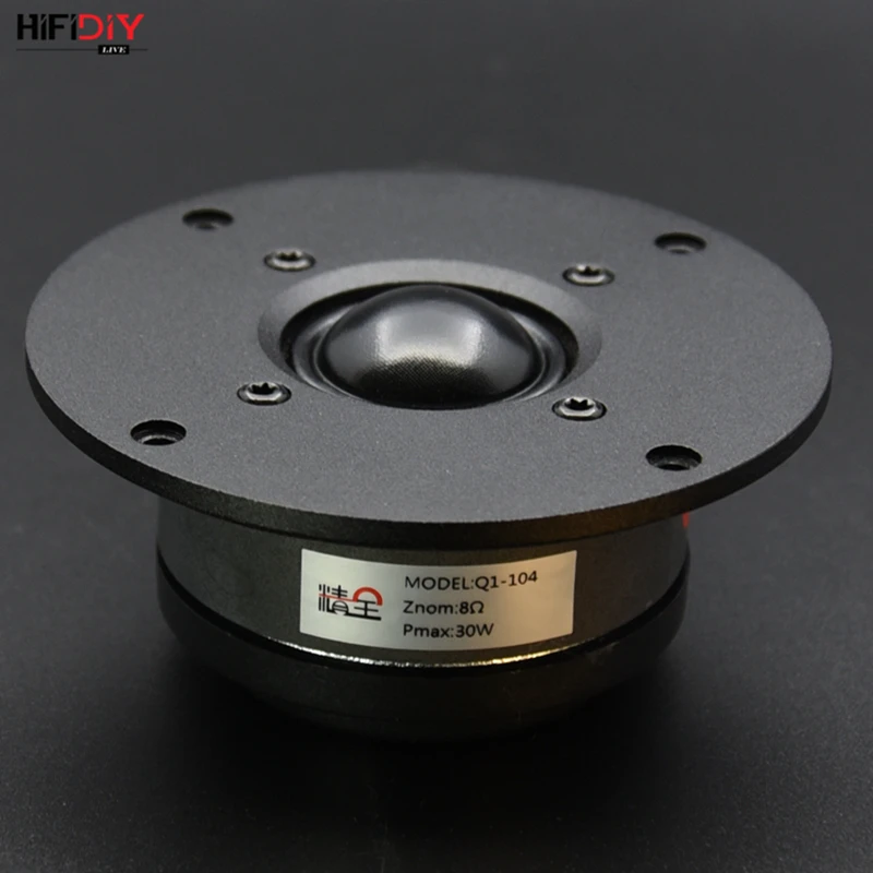 

HIFIDIY LIVE hifi 4 inch Tweeter Speaker Unit transparency Silk membrane oil 8OHM 30W Aluminum panel Treble Loudspeaker S1-104