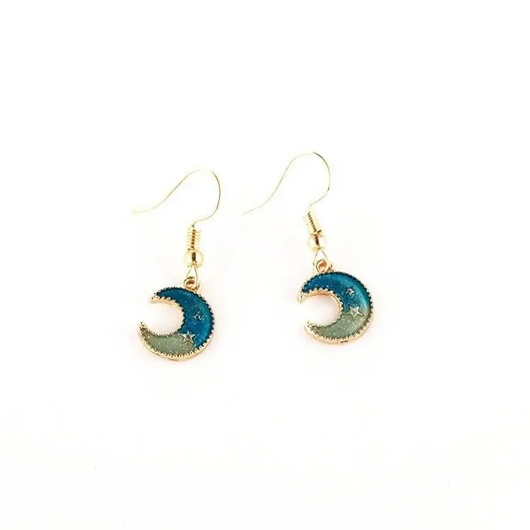 Long Planet Earrings Moon Star Drop Dangle For Anniversary Day Jewelry Gift Women | Украшения и аксессуары