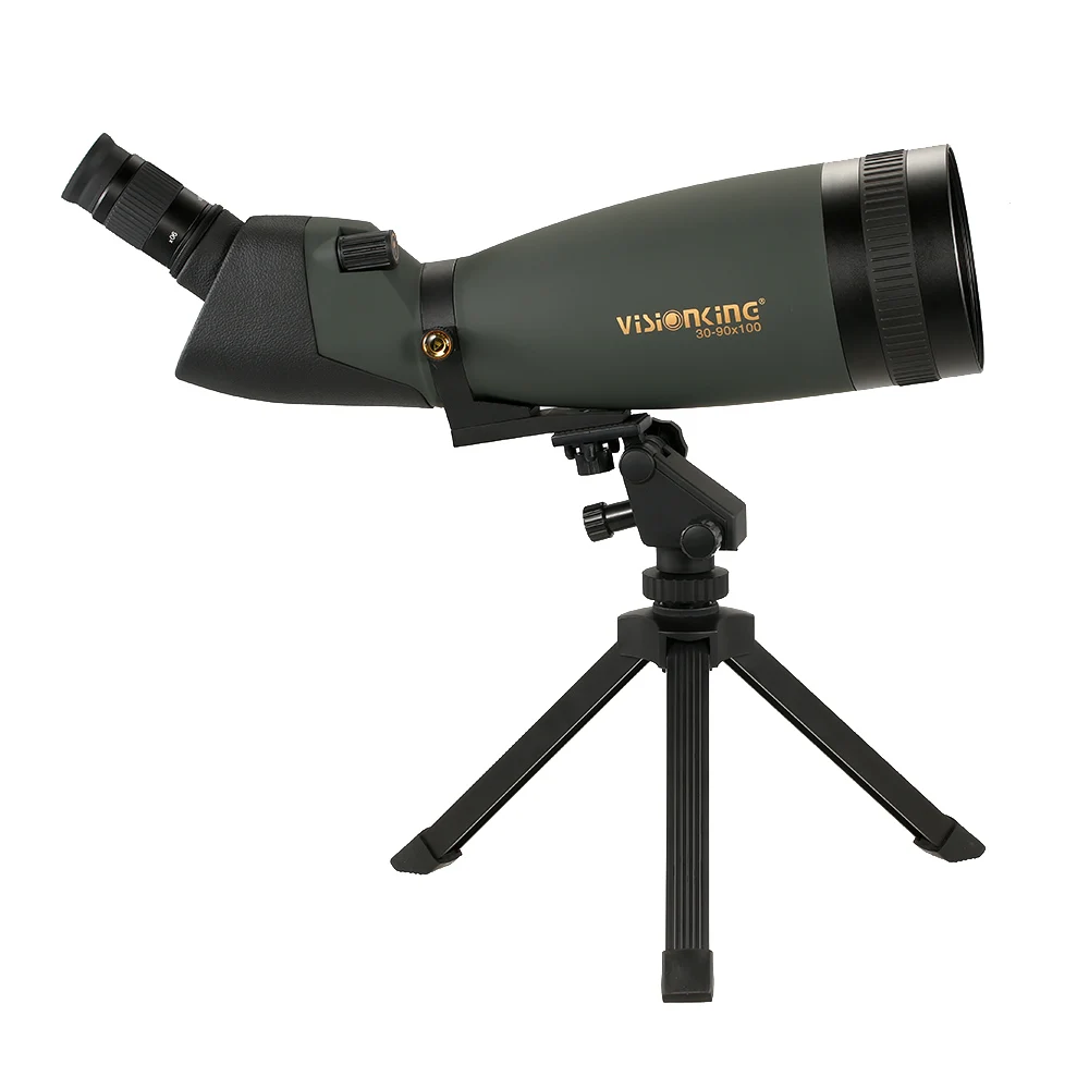 Зрительная труба 30-90x100 угловая водонепроницаемая с защитой от запотевания для