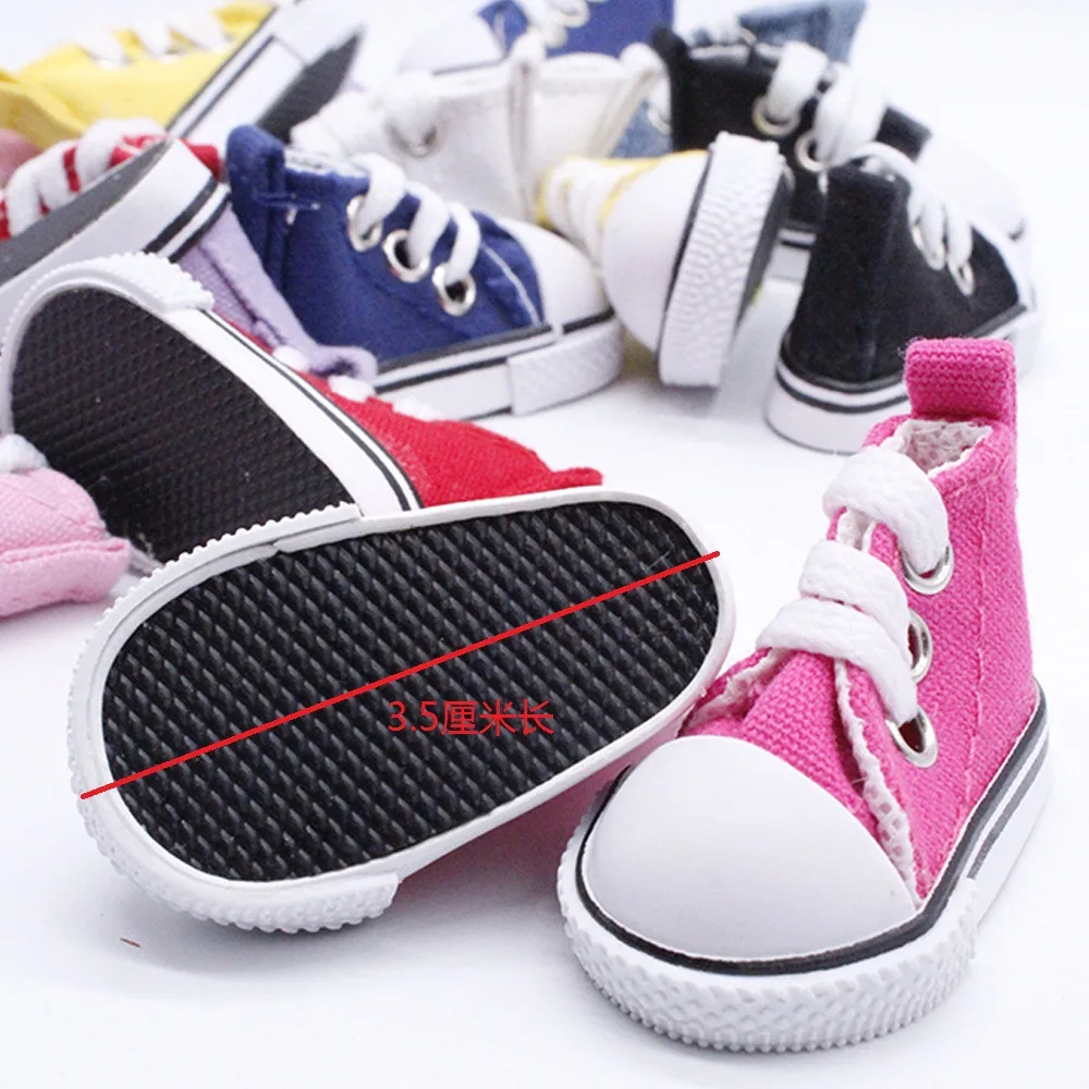 BJD Doll Dress up Canvas Shoes Leisure Flats Toys 3 5cm Bandage Cloth Accessories | Игрушки и хобби