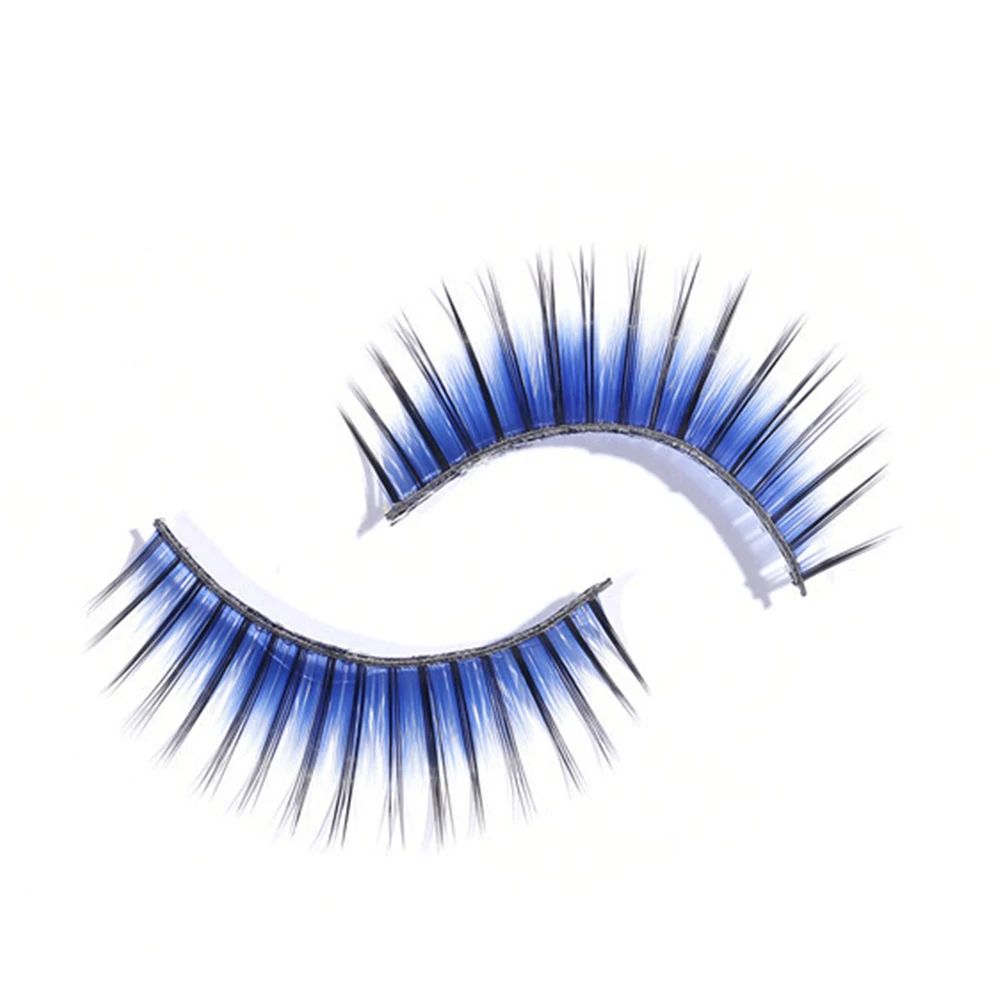 5 пар Модные Цветные накладные ресницы толстые длинные натуральные для