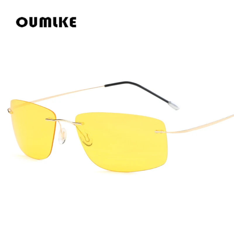 OUMLKE 2019 модные Сверхлегкие титановые поляризованные солнцезащитные очки для